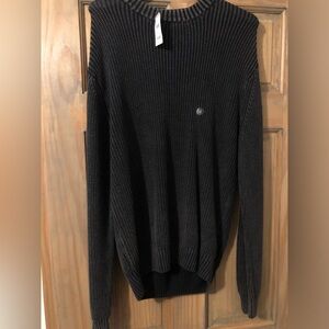 Tilly’s Gray Crewneck Ribbed Sweater